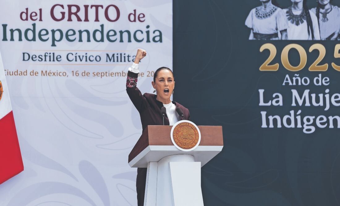 Claudia Sheinbaum destacó que México será siempre símbolo de paz y fraternidad mundial, comprometido con la cooperación y el respeto. Foto: de HUGO SALVADOR. EL UNIVERSAL