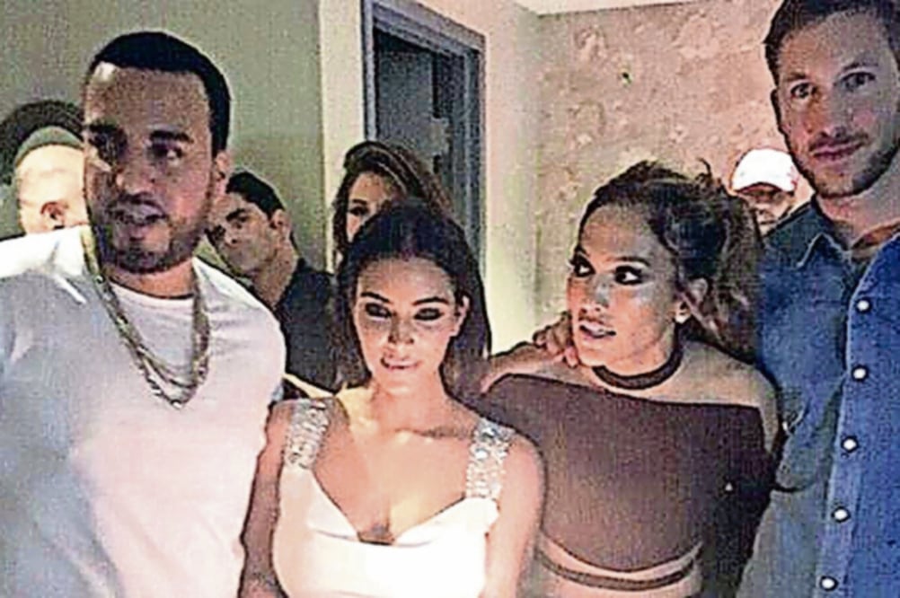 Ambos aparecen junto a la cumpleañera y a French Montana (INSTAGRAM)