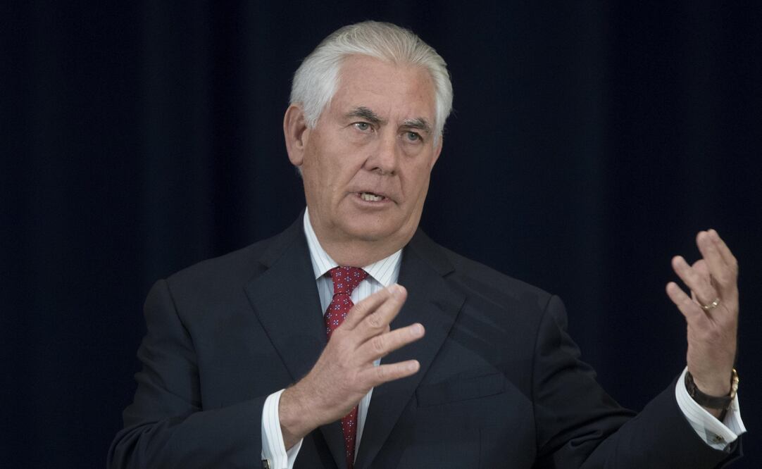 El secretario de Estado estadounidense, Rex Tillerson, toma la palabra en un discurso a los empleados de su departamento, en Washington. (Foto: EFE )