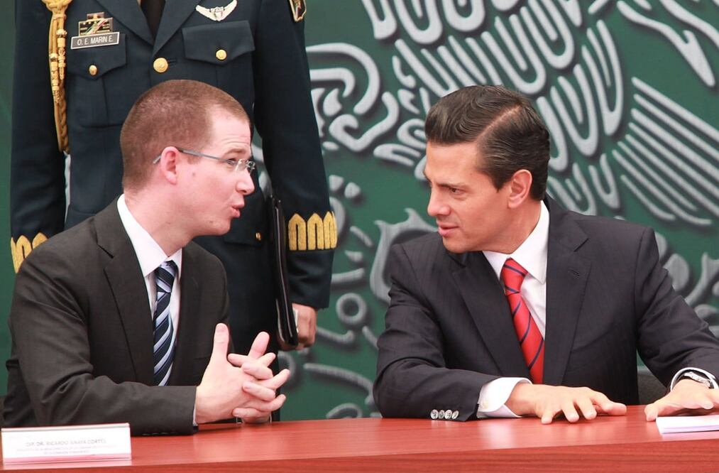 Ricardo Anaya y Enrique Peña Nieto, fotografía de archivo EL UNIVERSAL