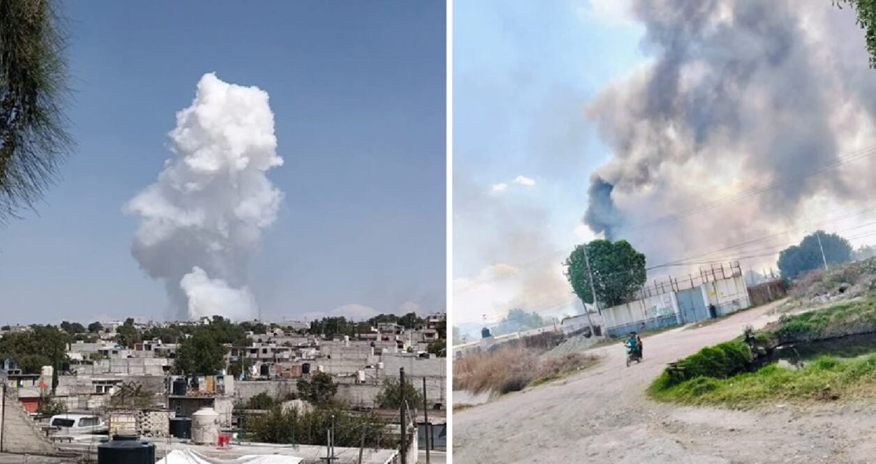 Reportan la explosión de pirotecnia en La Saucera, en el municipio de Tultitlán, Estado de México. (Foto: especial)