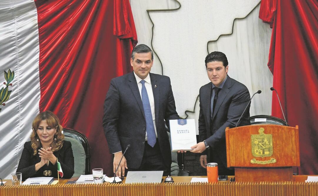 Samuel García hizo entrega de su Primer Informe de Gobierno ante diputados locales en el Congreso. 