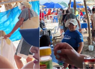 VIDEO: Así se retiran extranjeros de su mesa al escuchar música de banda en Mazatlán