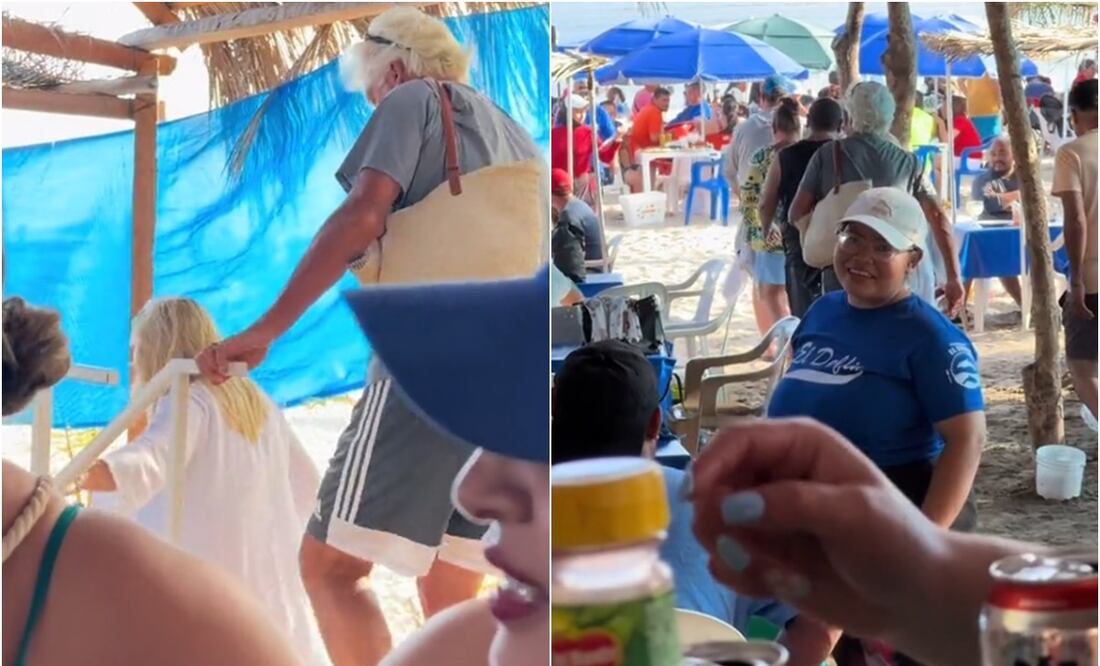 VIDEO: Captan a extranjeros levantándose molestos de su mesa al escuchar música de banda. Foto: TikTok @paisana.viajera