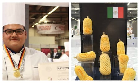 Cocinero poblano gana oro en olimpiada culinaria