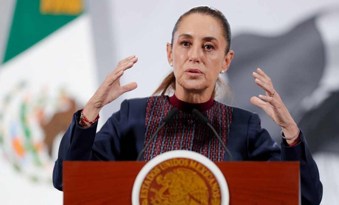 Claudia Sheinbaum en su conferencia matutina del 18 de noviembre de 2025. Foto: Berenice Fregoso / EL UNIVERSAL.
