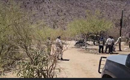 Hallan cuerpo calcinado dentro de un auto incendiado en La Paz, BCS; refuerzan vigilancia