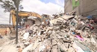 A una semana de la explosión en Minas de Cristo, continúan demoliciones; secretaria de Protección Civil CDMX supervisa labores