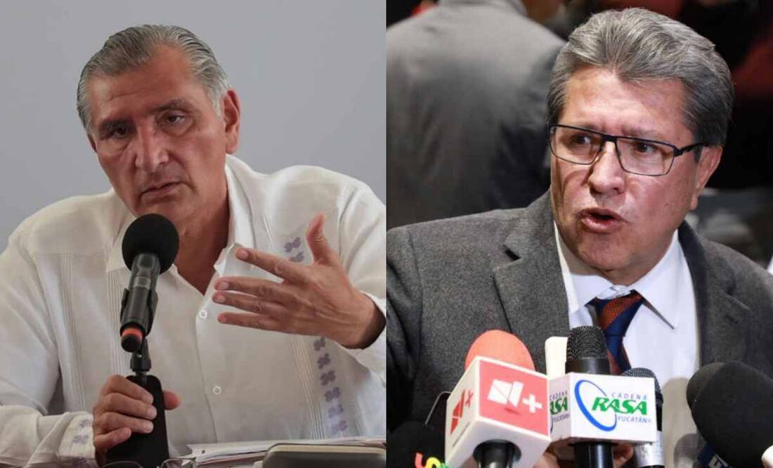 Adán Augusto López y Ricardo Monreal. Foto: Especial