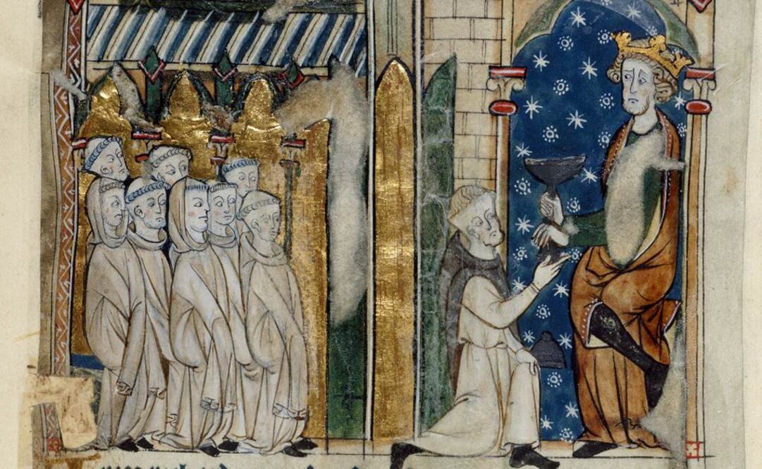 El número incluye un reportaje de Abida Ventura, corresponsal de EL UNIVERSAL en Londres. En la imagen, Envenenamiento de Juan I. Imagen del Siglo XIII. FOTO: Cortesía British Library