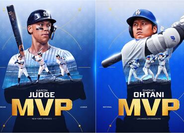 Aaron Judge y Shohei Ohtani, los MVP de la temporada 2024 de Grandes Ligas