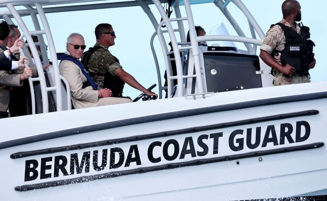 El Rey Carlos III durante su visita a Hamilton Bermudas (01/05/2026). Foto: AFP.