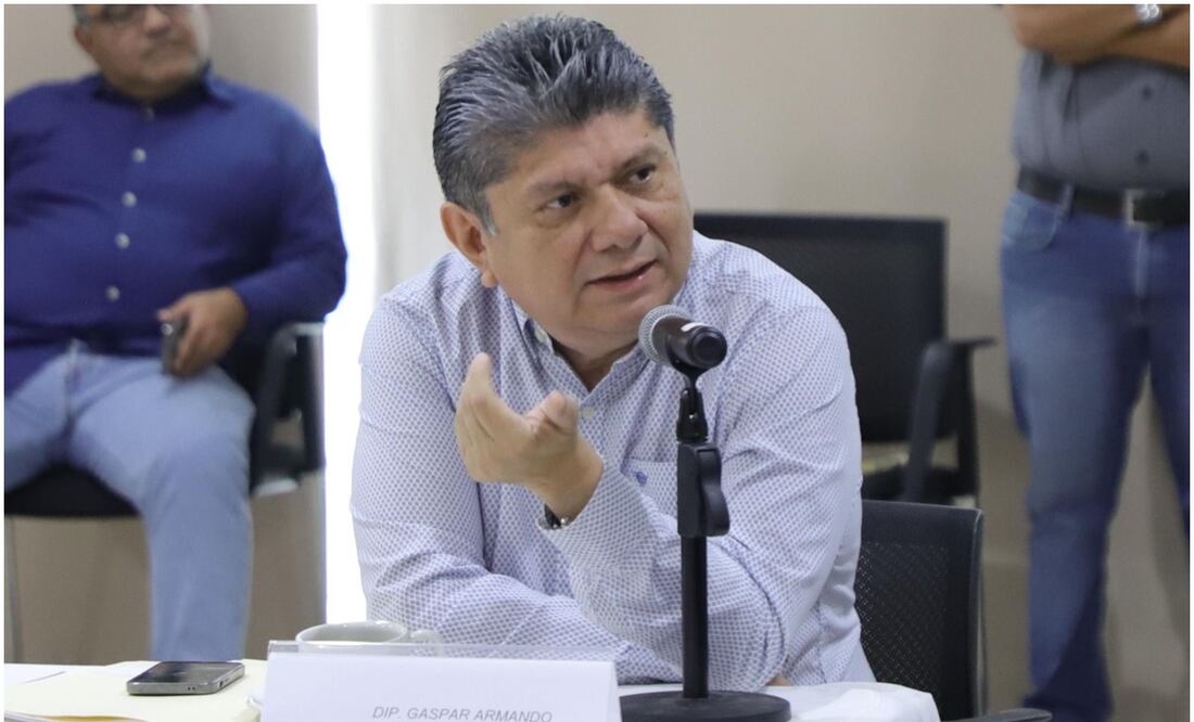 Gaspar Quintal Parra, presidente estatal del PRI informó que el partido no participará en las elecciones extraordinarias del municipio (23/10/2024). Foto: Especial