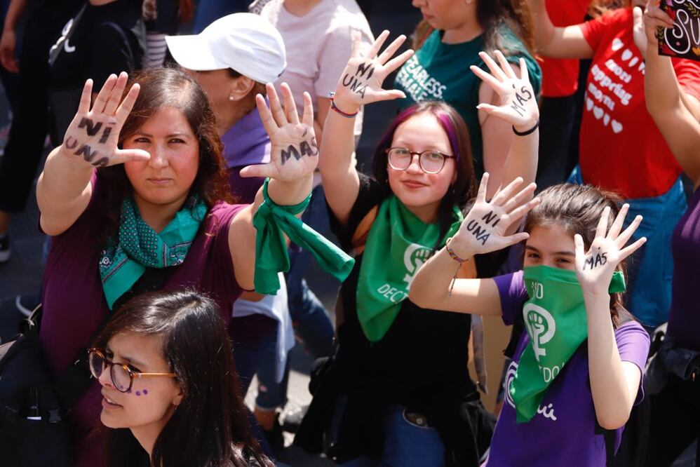 Marcha por el día de la mujer. Foto de Berenice Fregoso EL UNIVERSAL