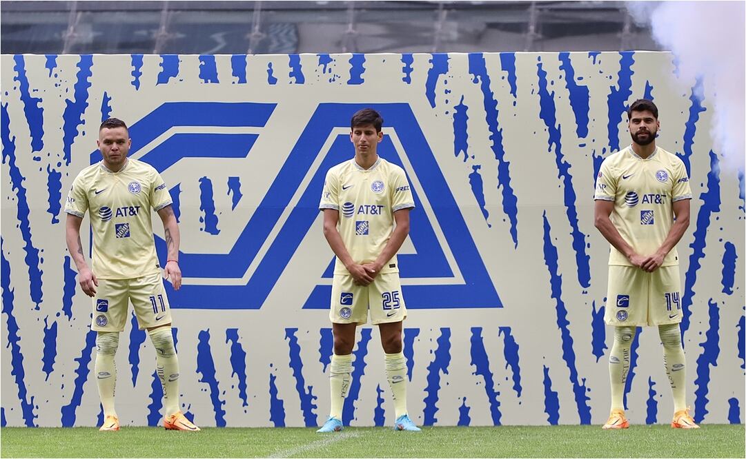 Jonathan Rodríguez, Jurgen Damm y Néstor Araujo - FOTO: BERENICE FREGOSO/ EL UNIVERSAL