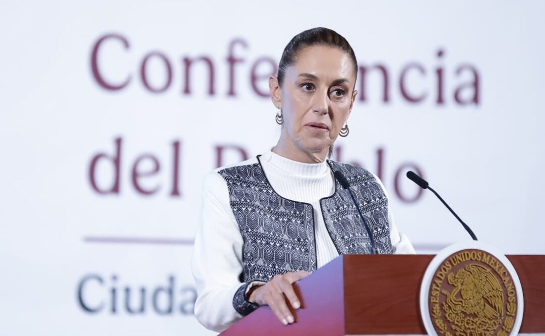 Claudia Sheinbaum en su conferencia del 14 de marzo de 2025. Foto: Fernanda Rojas/EL UNIVERSAL