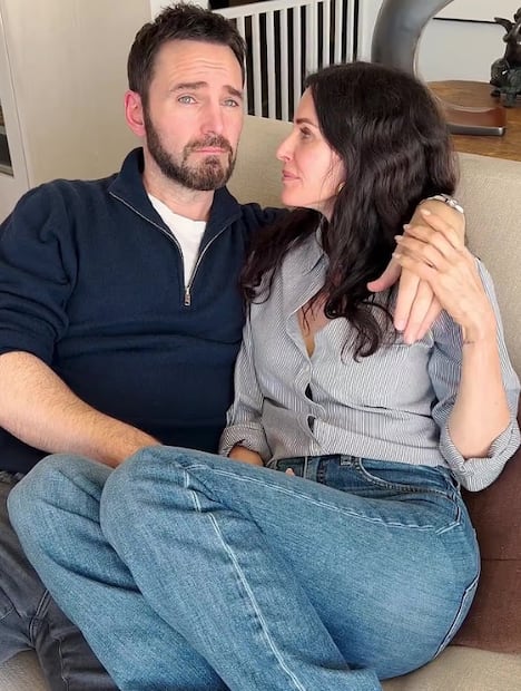 Courteney Cox y Johnny McDaid  mostraban su amor en Instagram.