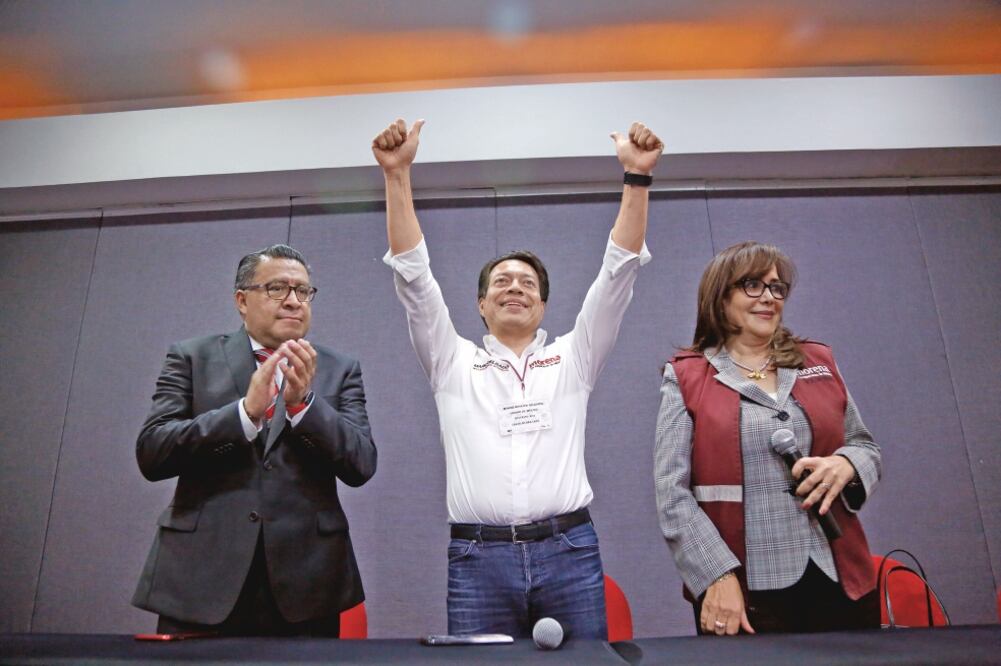 Consenso. Mario Delgado obtuvo 175 votos de los diputados de Morena, quienes eligieron al todavía senador como su coordinador. Foto: CORTESÍA