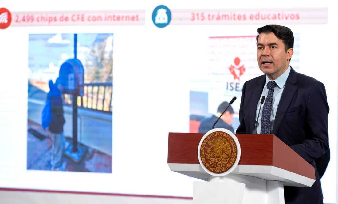 Arturo Medina Padilla, subsecretario de Derechos Humanos, Población y Migración, durante la mañanera de este 16 de junio. Foto: Presidencia