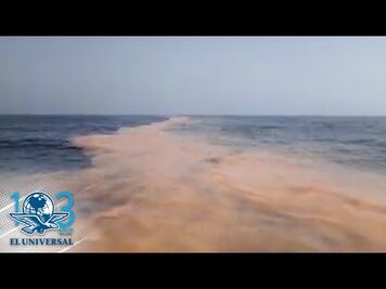 Pescadores reportan extraña mancha en el Golfo de México