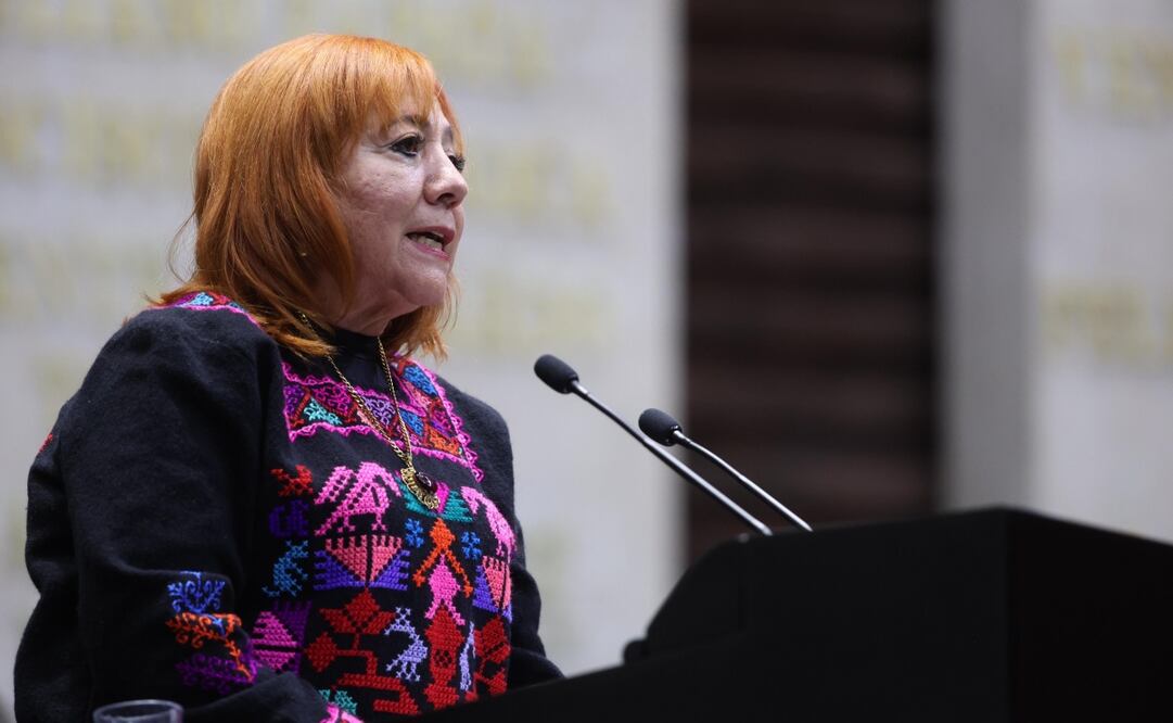 Rosario Piedra Ibarra, Presidenta de la Comisión Nacional de los Derechos Humanos, acudió a la sesión de la Comisión Permanente en la Cámara de Diputados para presentar su Informe Anual de Actividades. Foto: Diego Simón Sánchez/EL UNIVERSAL