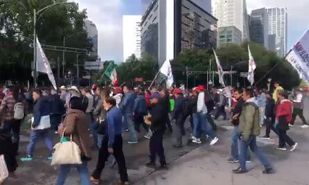 Colapsan Reforma e Insurgentes por marcha del SME y ANUEE; automovilistas y trabajadores buscan una salida, VIDEO