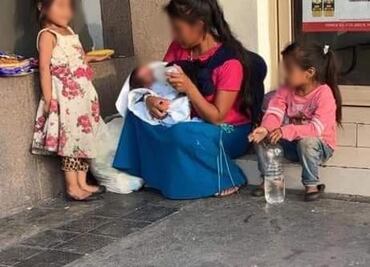 Madre encarga a su hijo recién nacido a mujer que pedía limosna en Nuevo León y no regresa