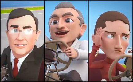 Caricaturizan a "corcholatas" rumbo a carrera presidencial en 2024