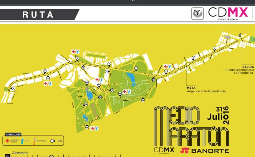 Ciclotón cambia ruta por Medio Maratón de la CDMX