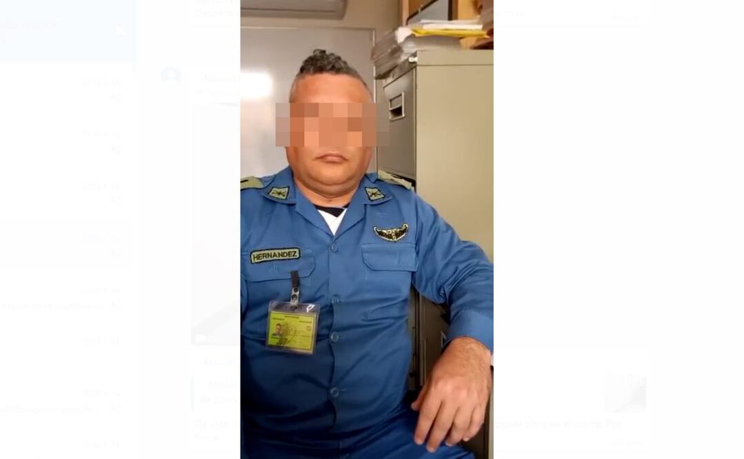 El subteniente de Infantería, Jorge Alberto Tadeo, preso durante la guerra contra el narco. FOTO: tomada de video