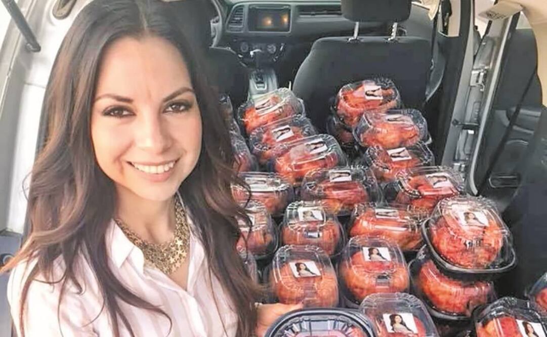 La dirigencia del PES en el estado criticó a la legisladora Iris Aguirre por repartir en Navidad pollos rostizados con su imagen (ARCHIVO EL UNIVERSAL)