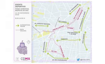 Cierran diversas avenidas de la CDMX por eventos deportivos