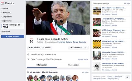 En Facebook convocan a fiesta en "depa de AMLO" antes de votaciones
