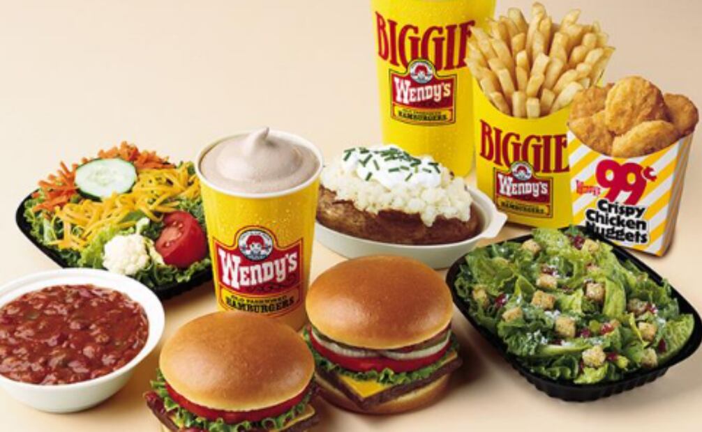 Menú de la cadena Wendy's en EU. (10/11/25) Foto: Wendy's