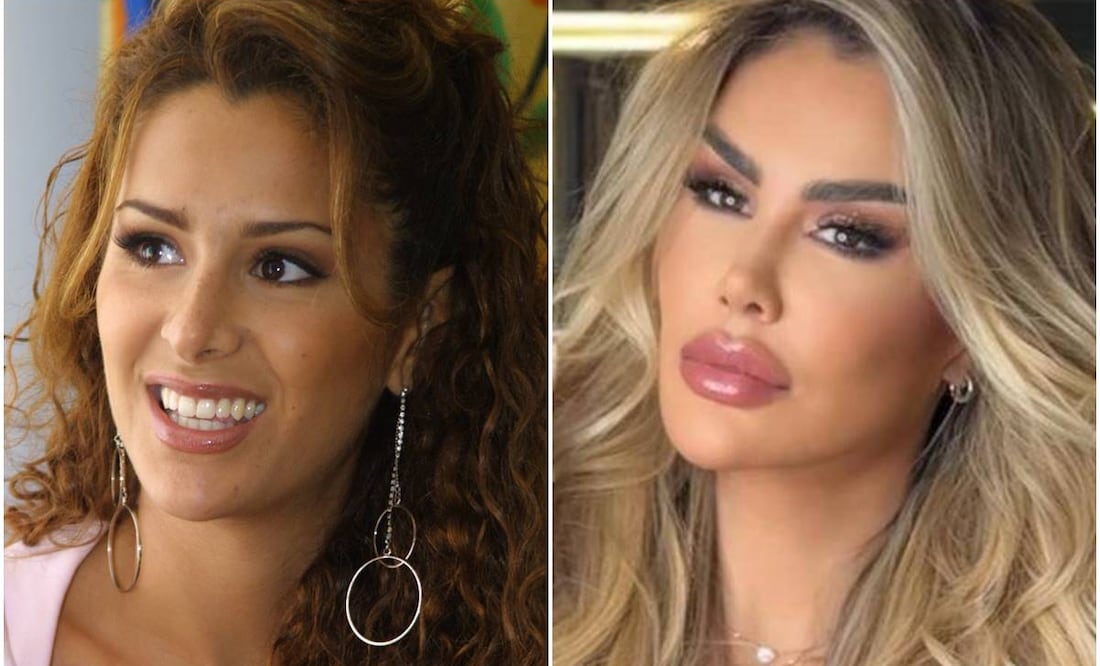 Ninel Conde en 2004 y Ninel Conde en 2024. Fotos: EL UNIVERSAL/Archivo.
