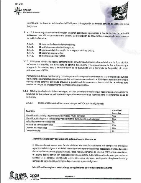 El proyecto de adquisición de un sistema de CCTV es para reemplazar e incrementar el sistema actual de distribución en los centros de monitoreo con una solución moderna que integre tecnologías avanzadas.