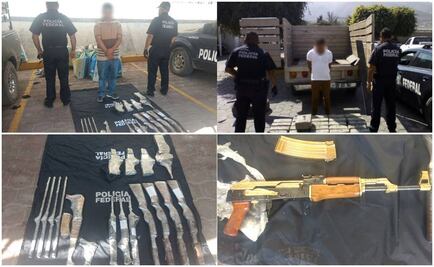 Hallan arma dorada oculta en tanque de gas estacionario