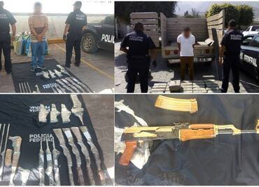 Hallan arma dorada oculta en tanque de gas estacionario