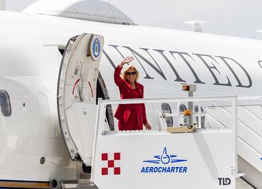 Jill Biden llega a México para la investidura de Claudia Sheinbaum como presidenta