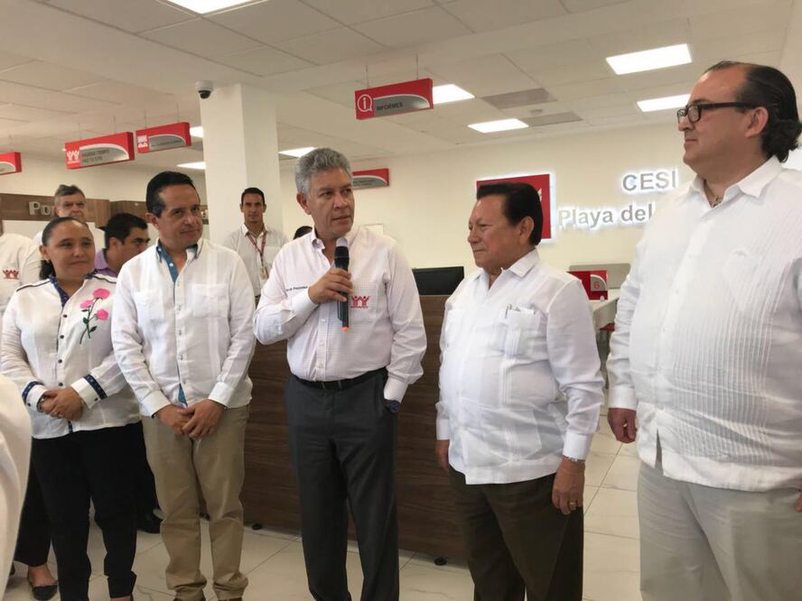 David Penchyna, director general del Instituto, inauguró el Centro de Servicio Infonavit (CESI) Playa del Carmen (Foto: tomada de Twitter @davidpenchyna)