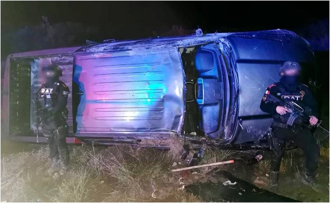 Enfrentamiento en Anáhuac, NL. Foto: Especial