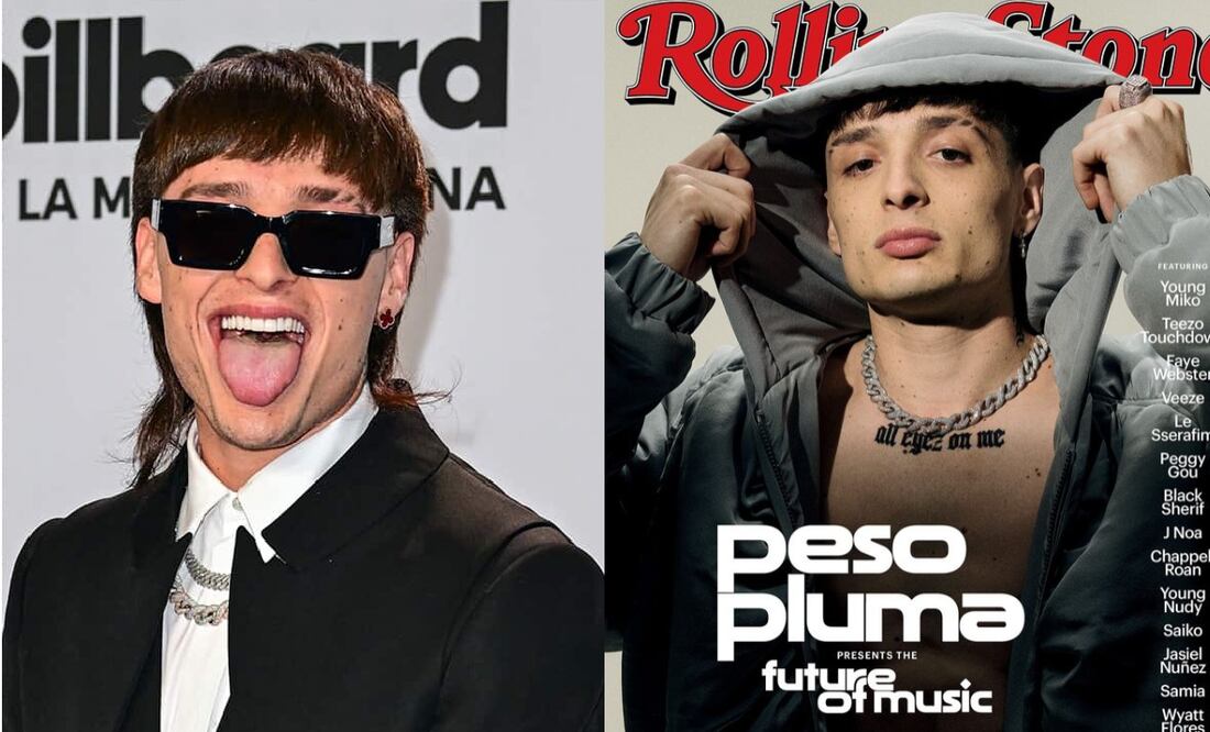 Peso Pluma se convirtió en el primer cantante de corridos tumbados en protagonizar la portada de Rolling Stone. Foto: Instagram