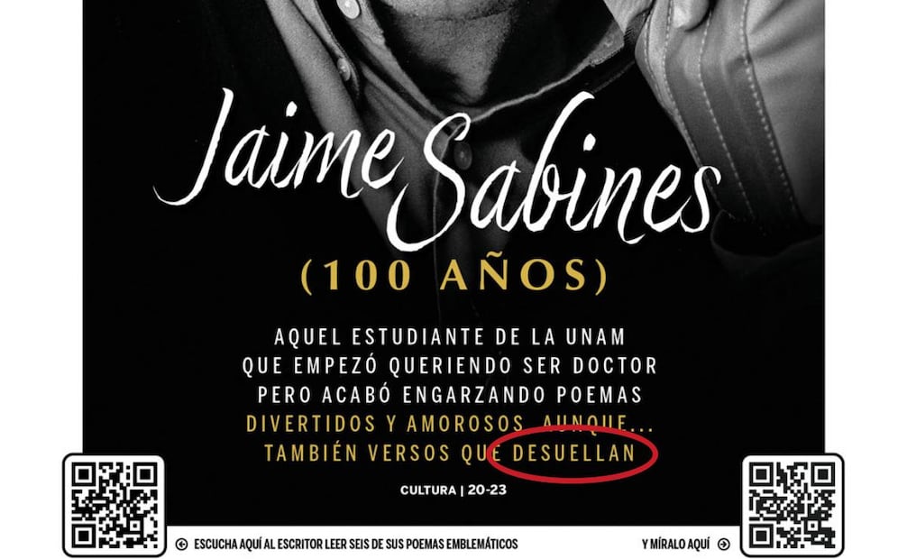 Error ortográfico en la portada de la Gaceta de la UNAM (24/03/2026). Foto: Especial