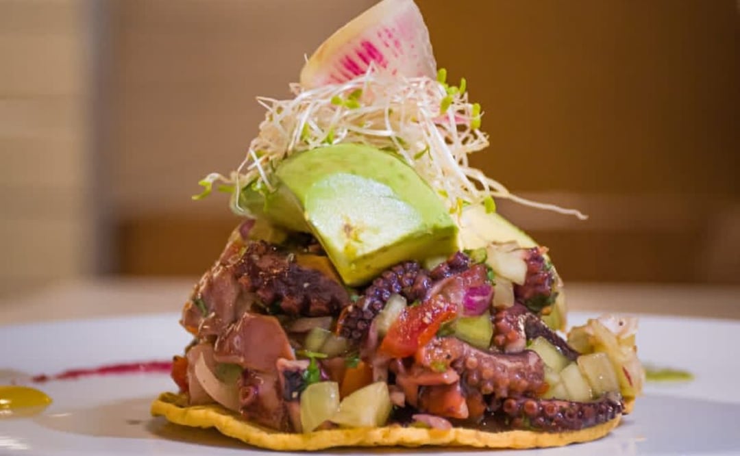 Tostada de pulpo. (Foto: Especial)