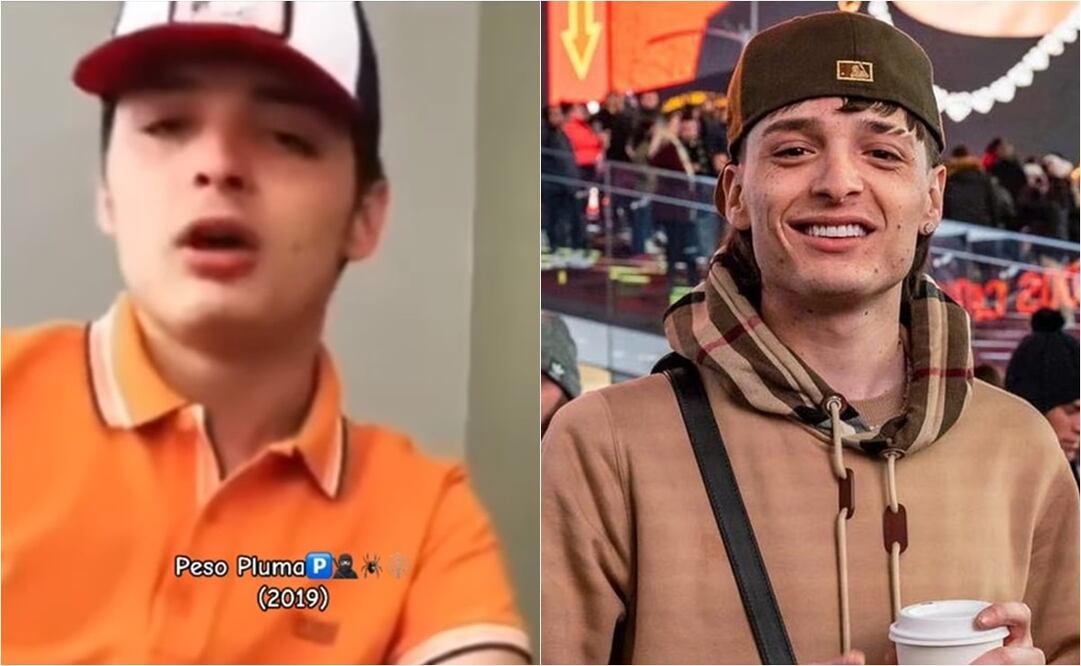 En la grabación se ve a un joven Peso Pluma de 19 años de edad, quien lleva puesto una gorra con playera naranja. Foto: Instagram