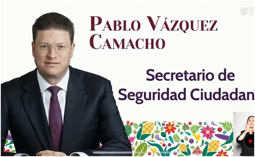 Pablo Vázquez Camacho, secretario de Seguridad Ciudadana