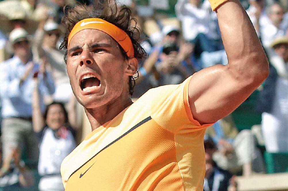 Rafael Nadal llegó a la final número 100 de su carrera. (LIONEL CIRONNEAU. AP)