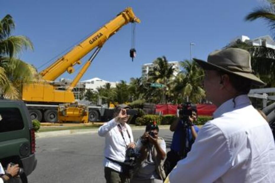 Comienza retiro de megarrueda en Cancún