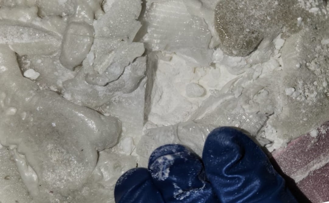 GN localiza paquetes de cocaína en el Aeropuerto Internacional de Tijuana. Foto: Guardia Nacional