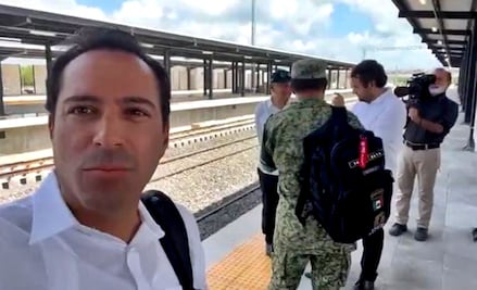 Con su hijo, AMLO supervisa avances del Tren Maya; ahora va a Chichen Itzá